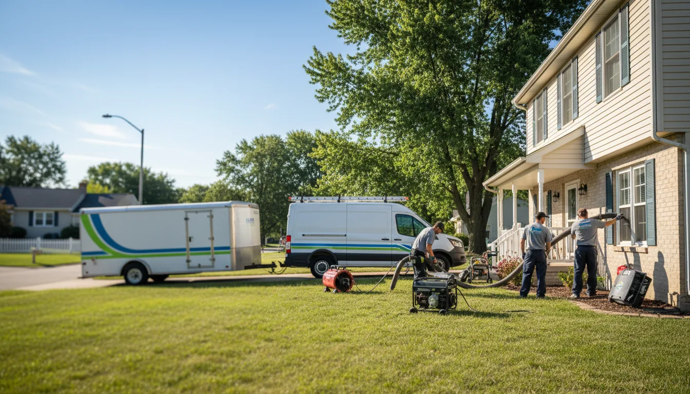 Flooded Basement Restoration And Cleanup With Repair in Orchard, NE near me